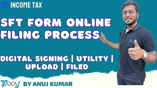 SFT Form 61A Filing Process on Income Tax Portal Explained with DSC Utility XML Generation [upl. by Ainit]