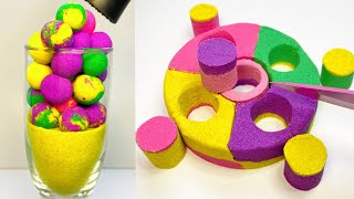 Sand Cutting ASMR  Very Satisfying and Crunchy Cutting Kinetic Sand ASMR 10 [upl. by Hnahk]