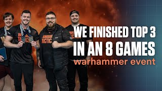 Vanguard Tactics Takes 2nd amp 3rd places at an 8 Game Warhammer 40k Event [upl. by Atsyrk]