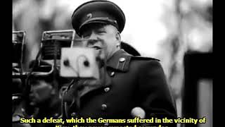 Soviet Marshal Georgy Zhukov speech in Kiev November 1943 ENG SUB [upl. by Naimed397]