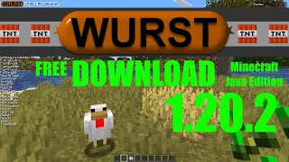 DOWNLOAD WURST Hacked Client  1202  Minecraft Java Edition [upl. by Anuayek]