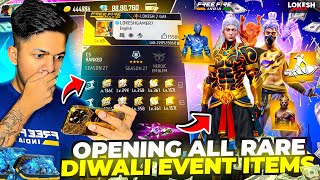 Opening Diwali Rare Events In My Account Worth 1M Diamonds 💎 Free Fire [upl. by Napas]