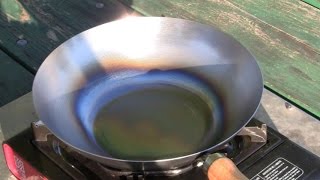 Seasoning A New Wok Like A Professional Carbon Steel Wok [upl. by Lowis258]