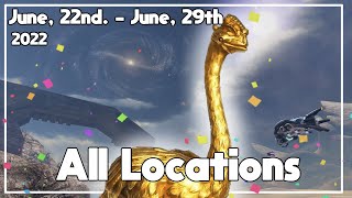 All Golden Moa Statue Locations June 22nd  June 29th 2022 [upl. by Dnalsor949]