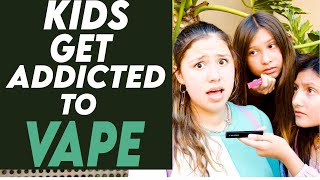 Kids Get Addicted To Vape Watch What Happens Next [upl. by Ahsinotna72]