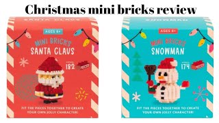 We review the Christmas mini bricks Santa Claus and Snowman sets christmas minibricks [upl. by Giardap]