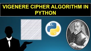 Vigenere cipher algorithm in Python   AK [upl. by Ehrlich]