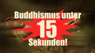 Buddhismus unter 15 SEKUNDEN erklärt Buddhismus [upl. by Namra979]