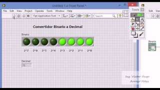 Convertidor Binario a Decimal LabVIEW Parte 2 [upl. by Anenahs]