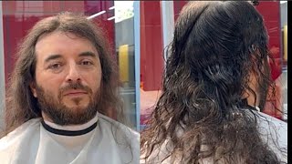 Corte de cabello para hombre TRANSFORMACIÓN 😱 cortedepelo hairstyle haircut estilo [upl. by Aihsenet]