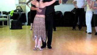 Tango lesson  Rhythmic Tango Step Oscar Mandagaran amp Georgina Vargas [upl. by Ulrica]