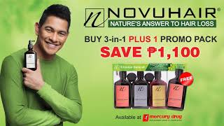 NOVUHAIR 3in1 PLUS 1 exclusively available at Mercury Drug [upl. by Dale]