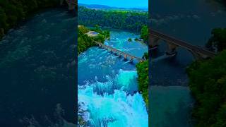 The largest waterfall in Europe  Switzerland🇨🇭 Rhine Falls [upl. by Tshombe]