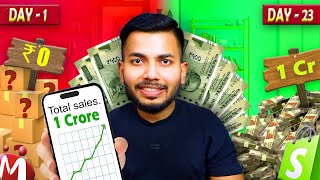 ₹1 Crore in 23 Days with Indian Dropshipping FULL CASE STUDY [upl. by Yeldua]