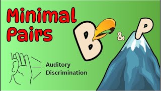 Minimal Pairs B and P  Speech Therapy Practice Video  Initial Consonant Auditory Discrimination [upl. by Anitnahs169]