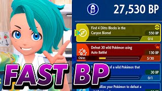 The EASIEST way to FARM BP in the Indigo Disk Pokemon Scarlet and Violet DLC [upl. by Ellesij216]