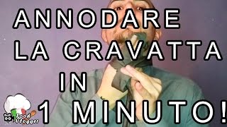 ANNODARE LA CRAVATTA SEMPLICE MODO PER FARE IL NODO ALLA CRAVATTA IN 1 MINUTO  FoodVlogger [upl. by Ruhnke]