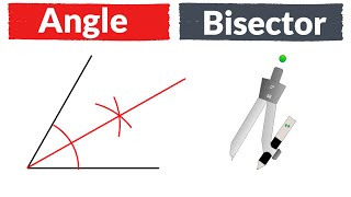 Angle bisector  how to bisect an angle  maths construction [upl. by Adnof]