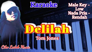 DELILAHTom JonesMale KeyLow ToneKARAOKE [upl. by Rayshell937]