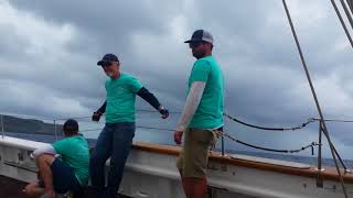 Schooner Columbia Antigua Classics 2018 [upl. by Oguh400]