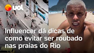 Vai passar o Ano Novo no Rio Influencer viraliza com dicas para evitar roubos nas praias vídeo [upl. by Horace]