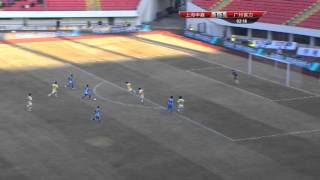 Shanghai Shenxin vs Guangzhou RampF Chinese Super League 2014 Round 3 [upl. by Swenson]