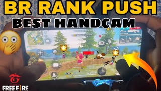 BR RANK PUSH  BEST HANDCAM VIDEO FREE FIRE  POCO X6 PRO GAMEPLAY free fire e [upl. by Perot276]