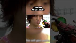 Kamen Rider OOO first contact kamenrider ooo tvasashi [upl. by Nekial508]