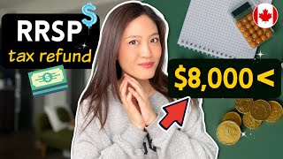 How we got over 8k Tax Refund by contributing to RRSP explained for beginners [upl. by Joyann]