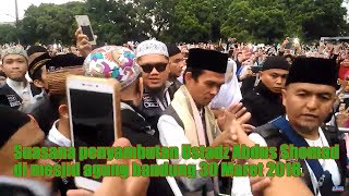 Suasana penyambutan Ustadz abdus shomad di mesjid agung bandung 30 Maret 2018 [upl. by Giusto]