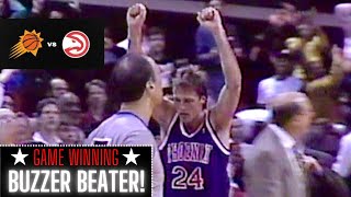 Suns at Hawks 371991 Highlights  Tom Chambers Shoots Down The Hawks [upl. by Dena]