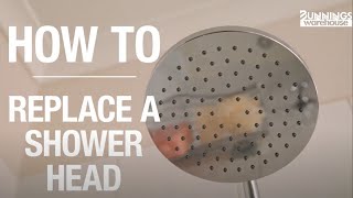 How To Replace A Shower Head  Bunnings Warehouse [upl. by Ettenoitna432]