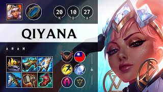 Qiyana ARAM Unstoppable  TW Grandmaster Patch 1423 [upl. by Ymeraj556]