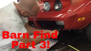 Barn Find 1974 Stingray Corvette ContinuedPart 3 [upl. by Lexerd282]