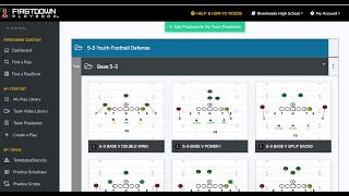 FirstDown PlayBook Youth Football 53 Defense In Find a PlayBook Too [upl. by Avitzur]