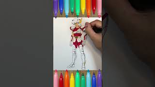 Pegasus da colorare  cavalieri dello zodiaco tutorial  disegno da colorare artebambini drawing [upl. by Freya]