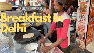 Breakfast In Delhi India [upl. by Ahsimik991]