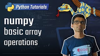 numpy tutorial  basic array operations [upl. by Diella]