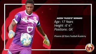 Akeem quotPusseyequot Bernard TOP YOUNG GOALKEEPER IN JAMAICA HIGHLIGHTS  Phoenix Academy Player Profile [upl. by Merrell]