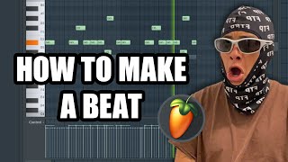 how to make a beat on FL STUDIO Beginner [upl. by Lindsley]