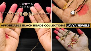 Black Beads Gold Jewelry Collection by Lavya Jewels  Trending Design for Every Occasion blackbeads [upl. by Ermin572]