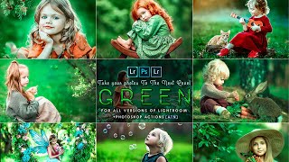 Green Tones  Lightroom Presets and Photoshop Actions For Photographers [upl. by Aikat]