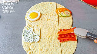 Fold Your Tortillas Like THIS  3 Quick amp Easy Wrap Recipes For Breakfast Dinner amp Dessert [upl. by Brosy991]