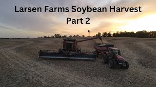 Larsen Farms soybean Harvest part 2 [upl. by Magnolia]