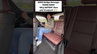 The 2025 Dodge Durango Might Just Have the Most Underrated Third Row in the Segment [upl. by Anayra580]