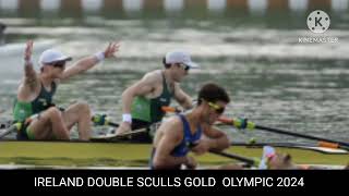 Ireland sculls  Ireland rowing gold  Ireland Olympic 2024 [upl. by Sabino401]