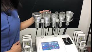 Cavitation Machine  How to Use 9 in1 Lipo Laser Body Sculpting Machine [upl. by Chilt]