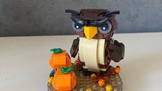 Présentation du set lego Le hibou dHalloween 40497 [upl. by Creighton68]