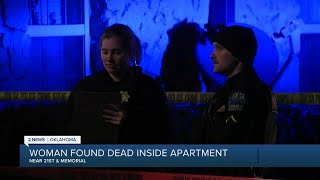 Woman Found Dead at Apartment Near 19th and Memorial [upl. by Goda]