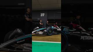 First laps with our 2024 Mercedes F1 car 🖤🩶 [upl. by Nafets]